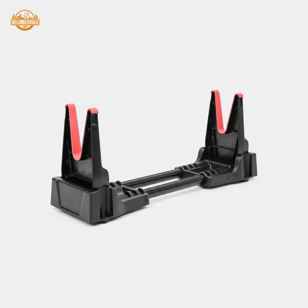 Adjustable rest stand for safe rifle cleaning and field gear maintenance