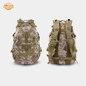 Hellomaterials 45L Desert Camo Tactical Hiking Backpack