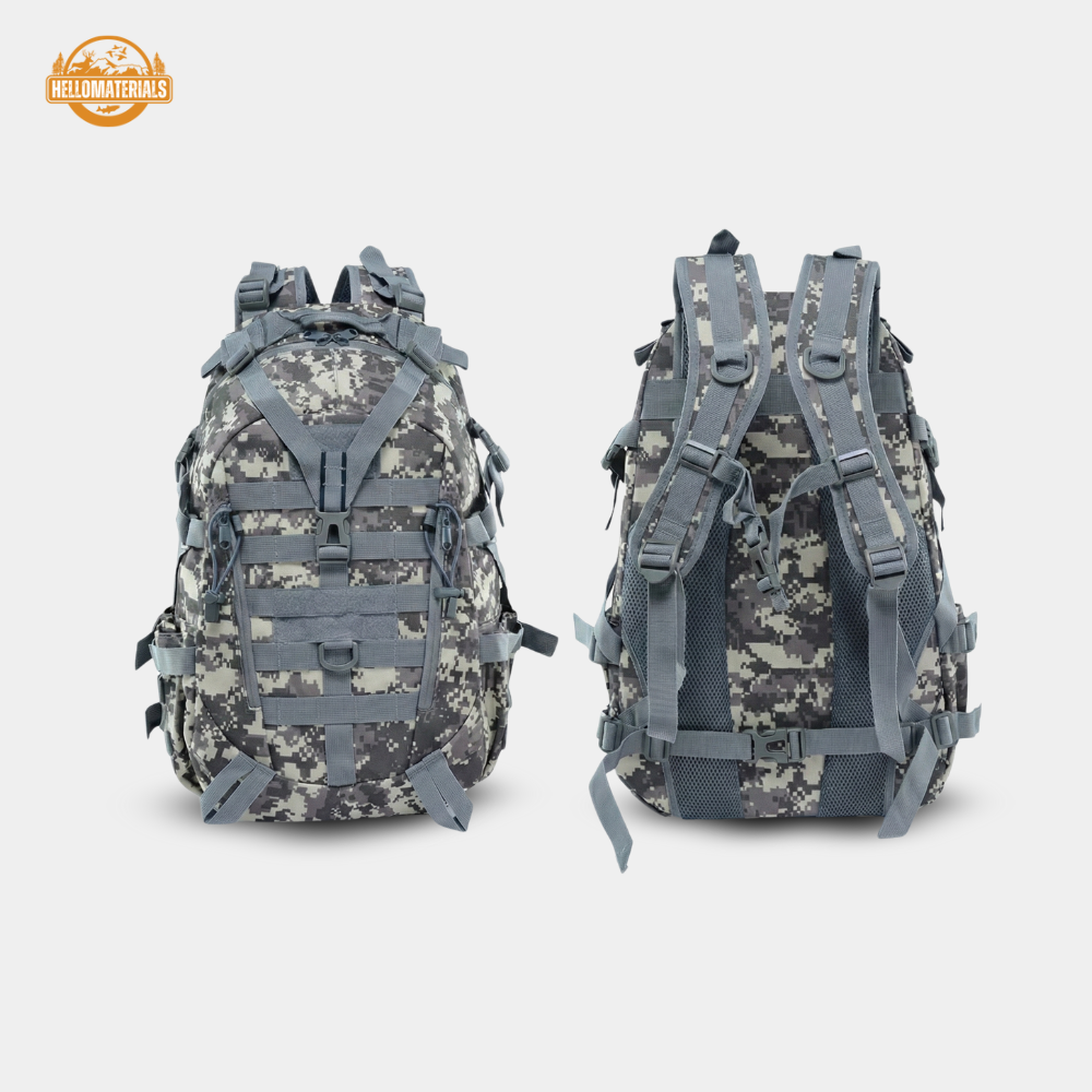 Hellomaterials 45L ACU Camo Tactical Hiking Backpack