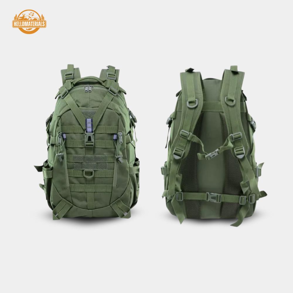 Hellomaterials 45L Desert Camo Tactical Hiking Backpack