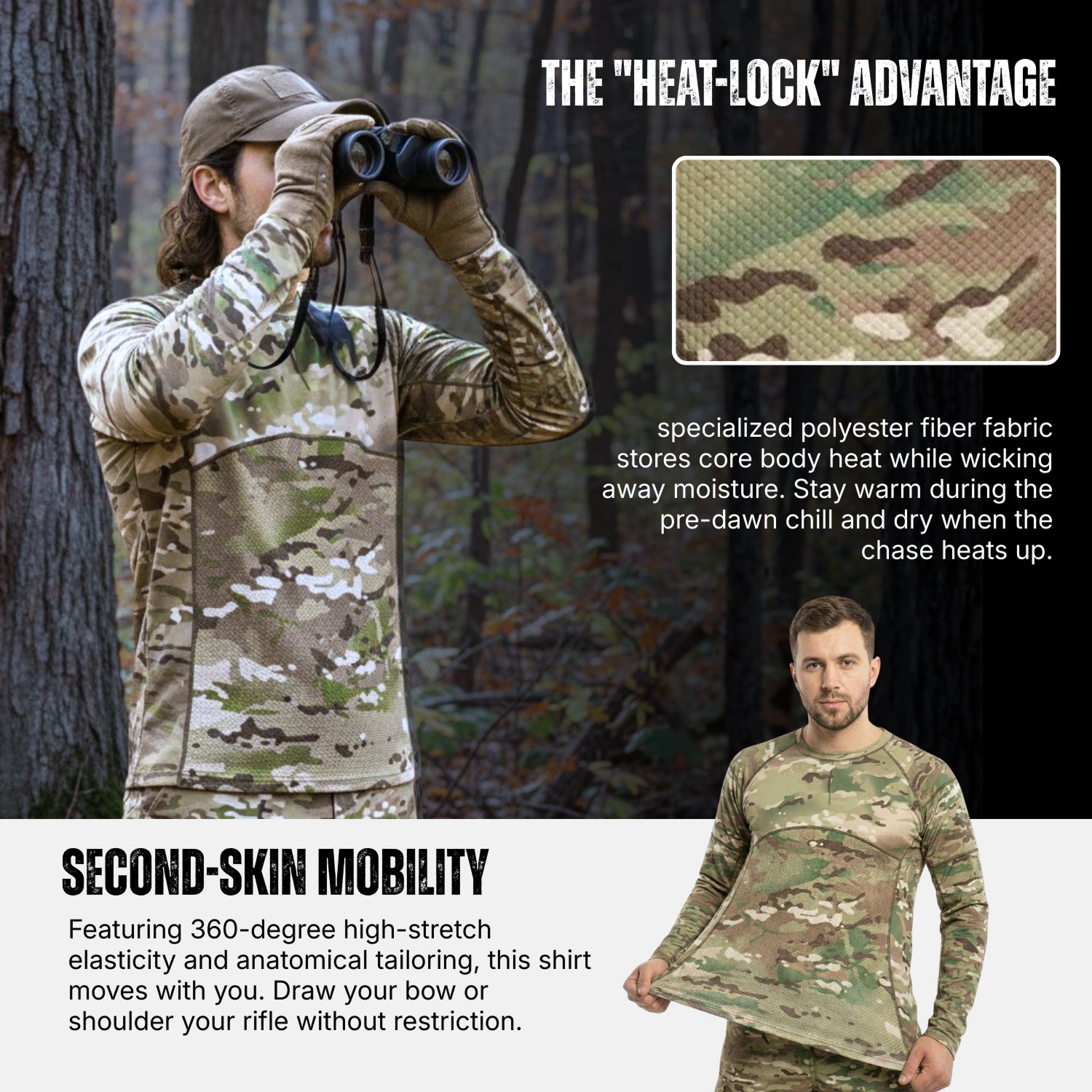 Hellomaterials lightweight camo base layer