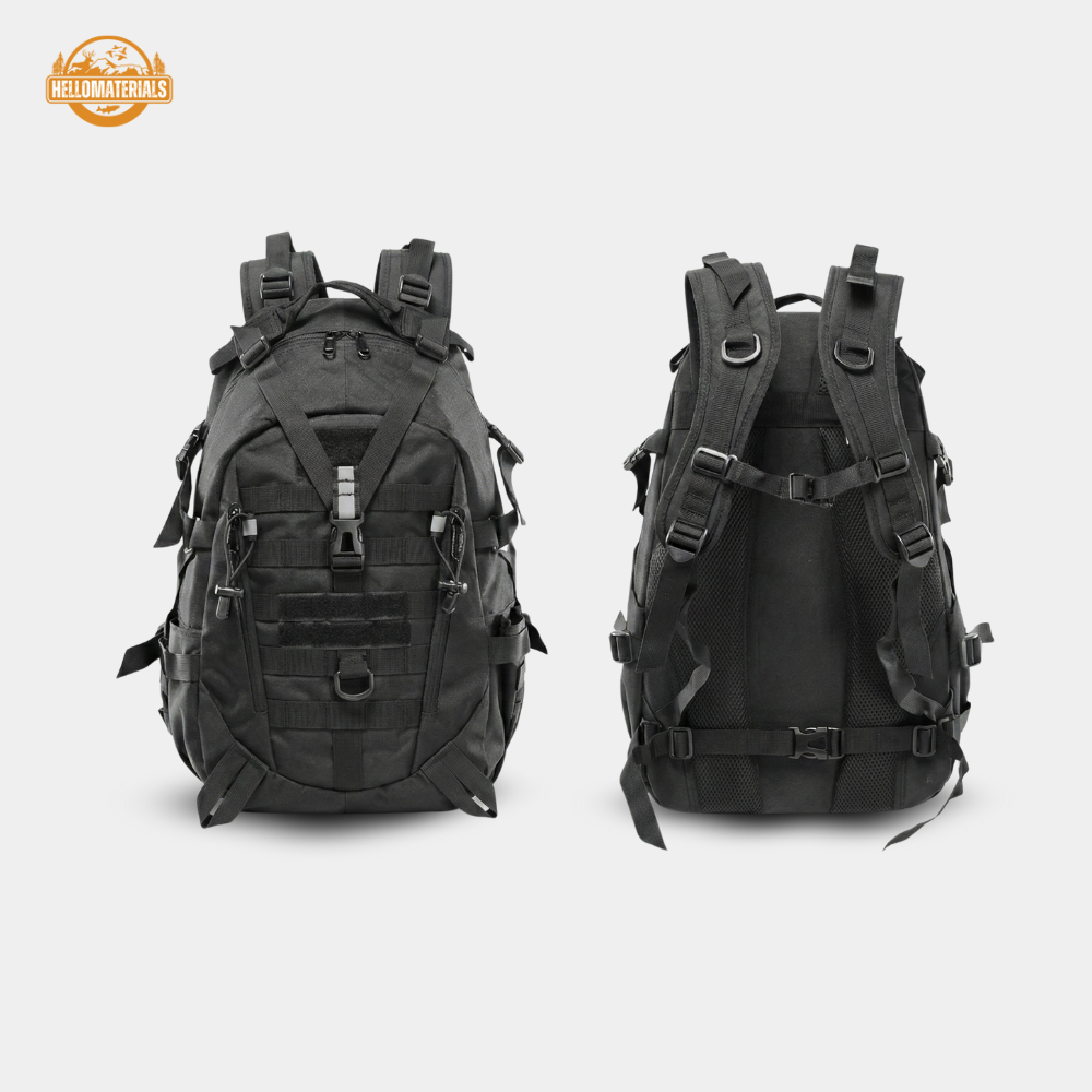 Hellomaterials 45L Desert Camo Tactical Hiking Backpack