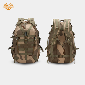 Hellomaterials 45L Desert Camo Tactical Hiking Backpack
