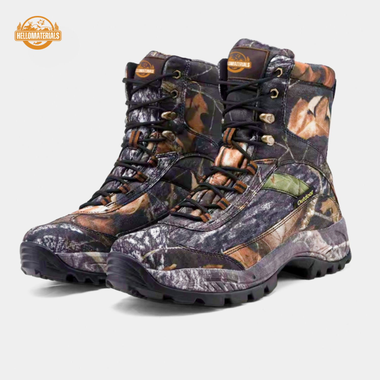Hellomaterials Tactical Outdoor TREE Camo Boots
