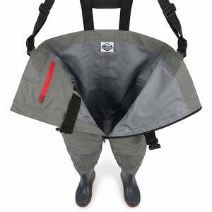 Hellomaterials Breathable Zippered Fishing Waders