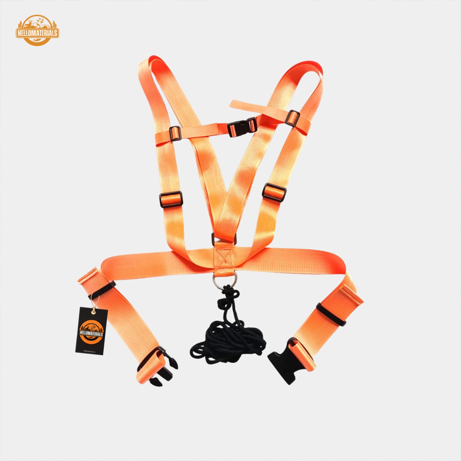 Hellomaterials Deer Drag Harness | High-Vis Game Hauler