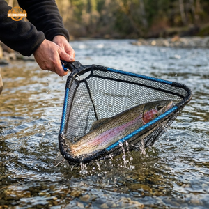 Hellomaterials Foldable Fly Fishing Landing Net | Compact