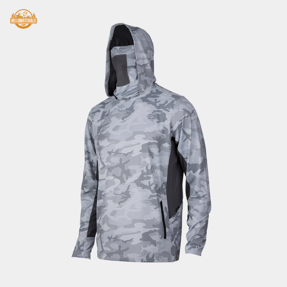Hellomaterials Men's Camo Fishing Hoodie