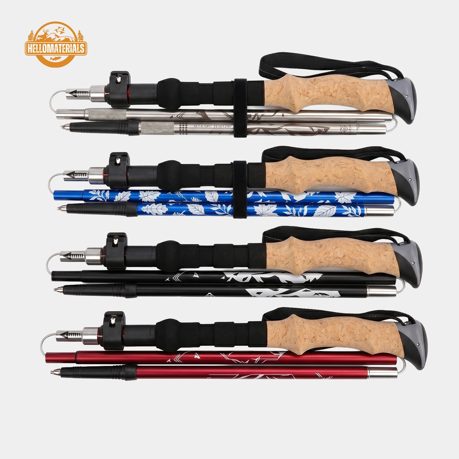 Hellomaterials Folding Trekking Poles