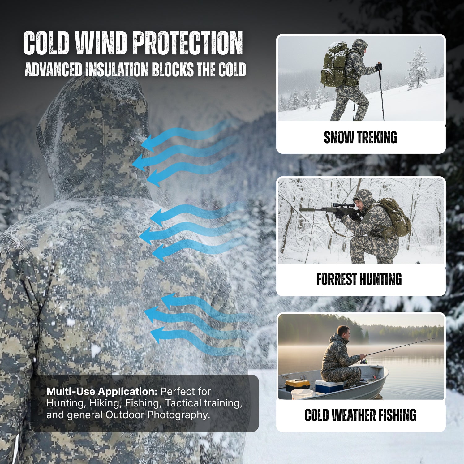 Hellomaterials POLAR Camo Hunting Suit