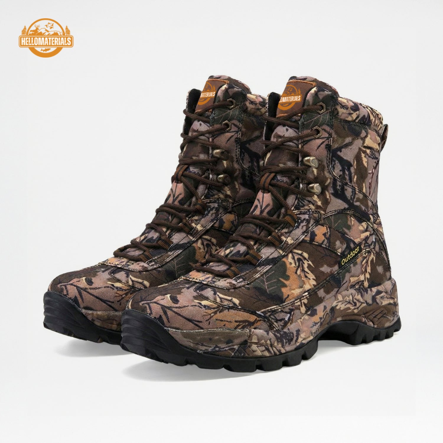 Hellomaterials Waterproof Camo Tactical Boots | Outdoor Gear