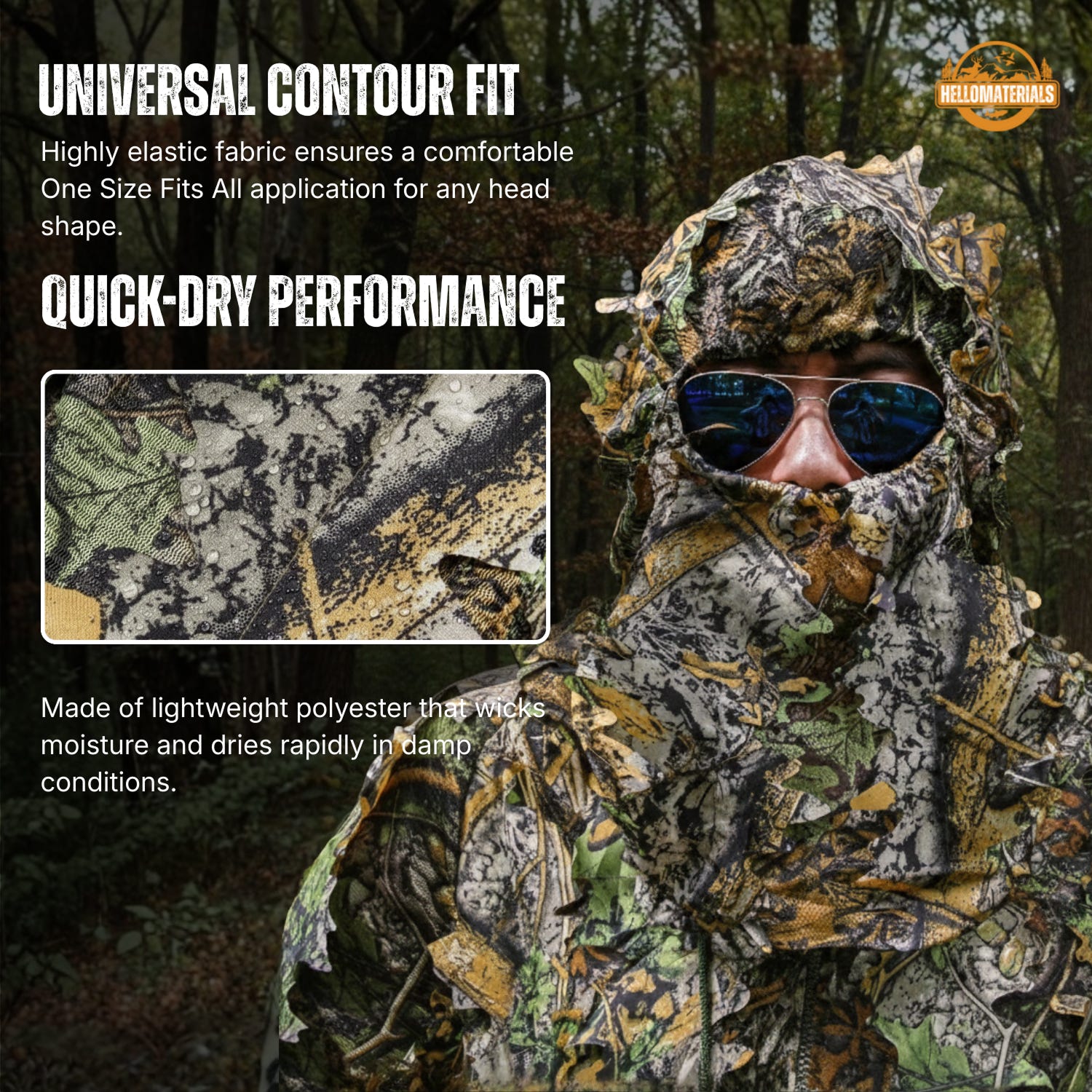 3D Leafy Stealth Hunting Mask