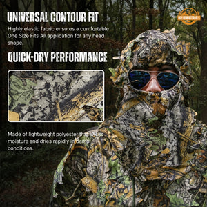 Hellomaterials 3D Leafy Stealth Hunting Mask