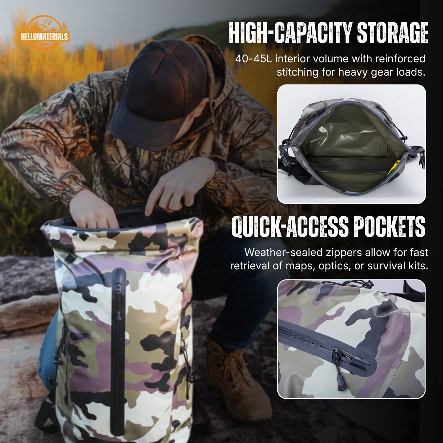 Elite Waterproof Hiking Pack