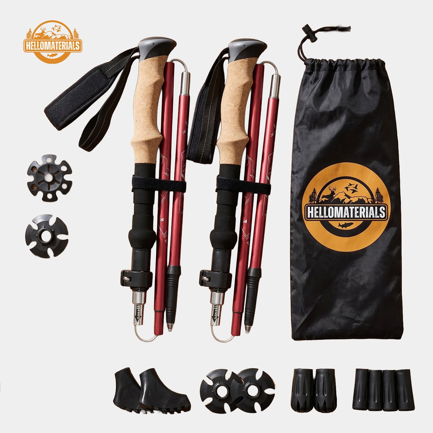 Hellomaterials Folding Trekking Poles