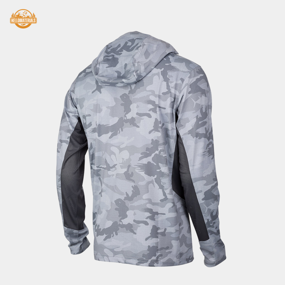 Hellomaterials Men's Camo Fishing Hoodie