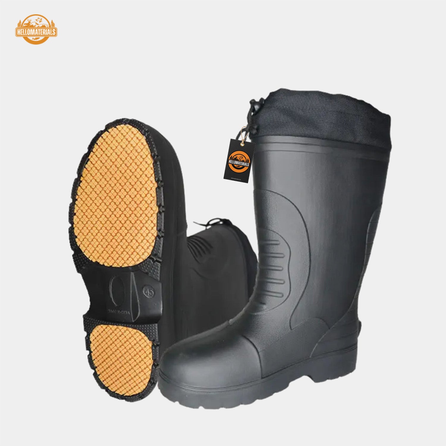Hellomaterials Thermal EVA Fishing Boots | Winter Work Boots