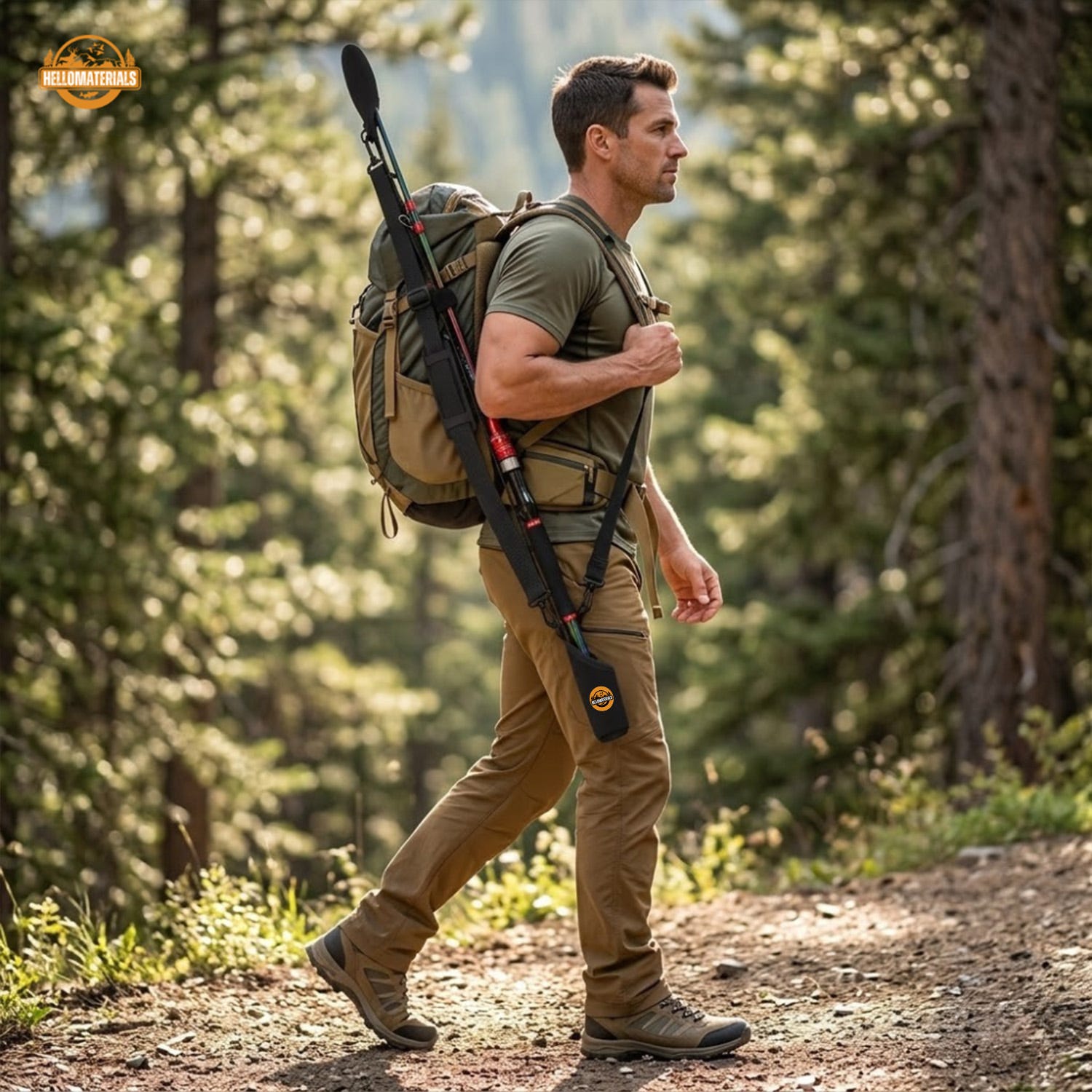Hellomaterials Adjustable Fishing Rod Carrier