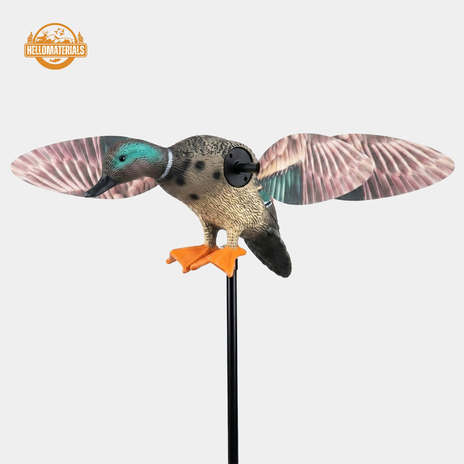 Hellomaterials Remote Control Spinning Wing Teal Duck Decoy