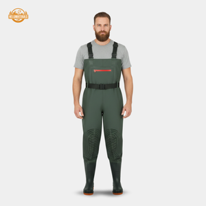 Hellomaterials Professional Waterproof Chest Waders with Boots