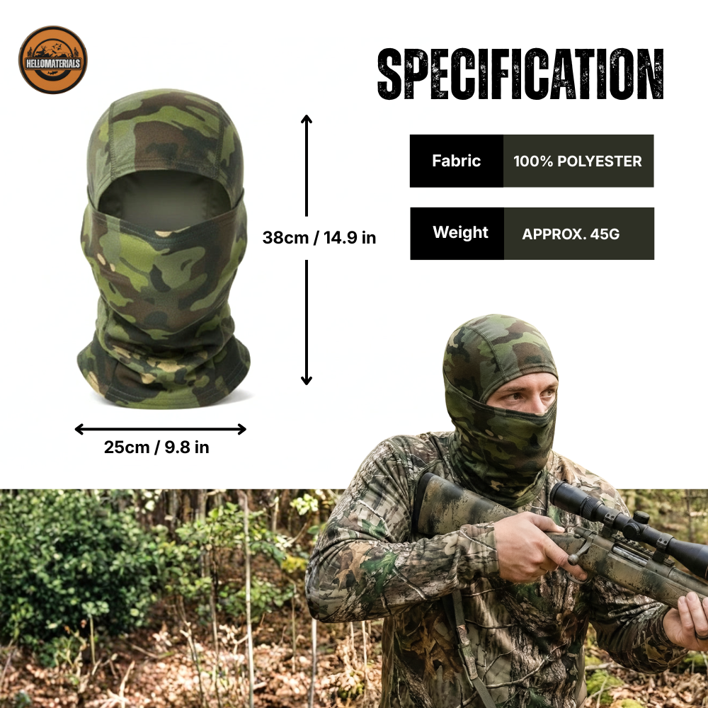 Hellomaterials DARK TREE camo Balaklava