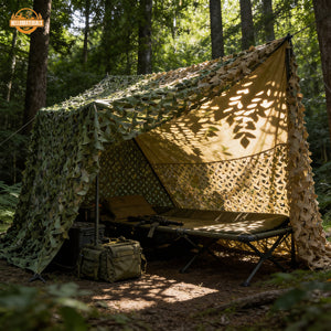 Hellomaterials Roll-on camouflage hunting blind net