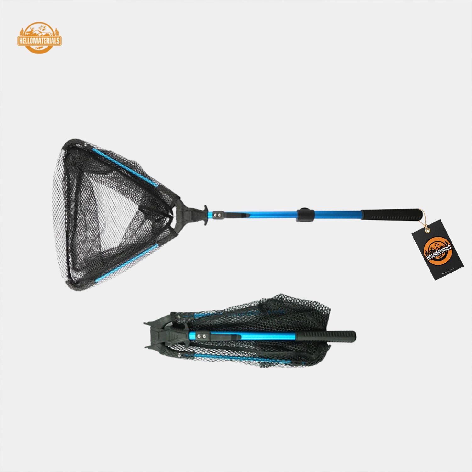 Hellomaterials Foldable Fly Fishing Landing Net | Compact