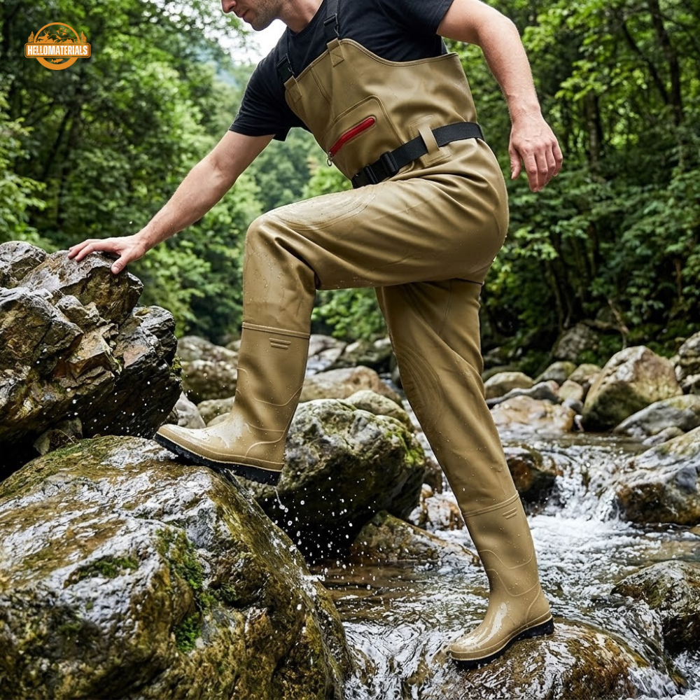 Hellomaterials PVC Chest Waders | Waterproof Fishing Boots
