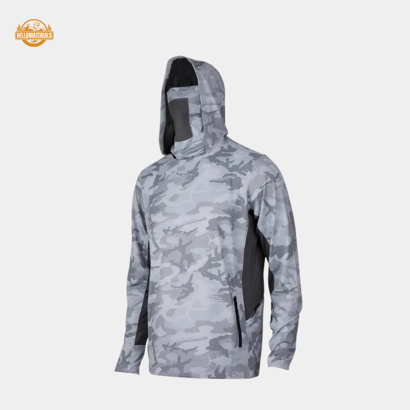 Hellomaterials UPF 50+ Hooded Fishing Shirt | UV Protection