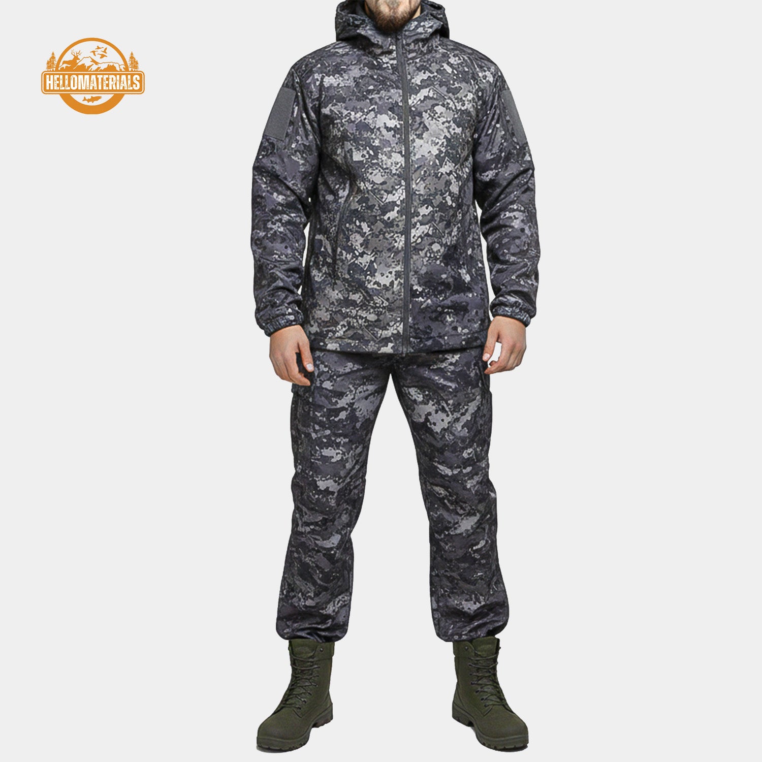 Hellomaterials NIGHT OWL Camo Hunting Suit