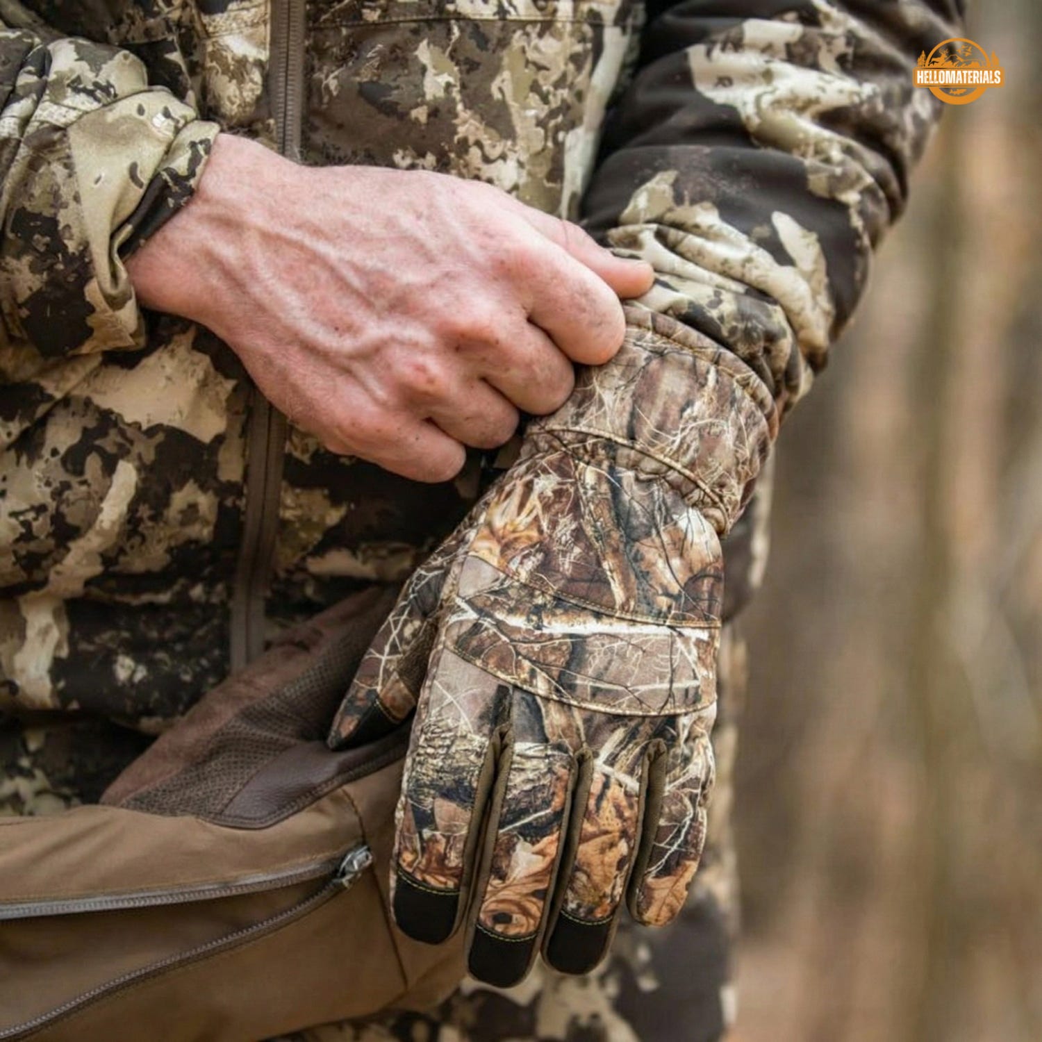 Winter Camo Touchscreen Gloves