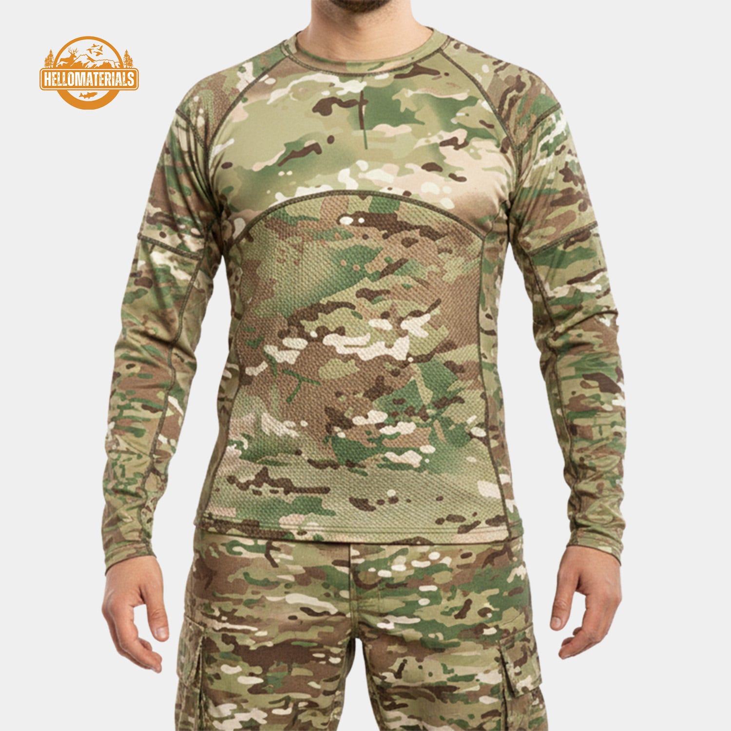 Hellomaterials Lightweight Camo Base Layer