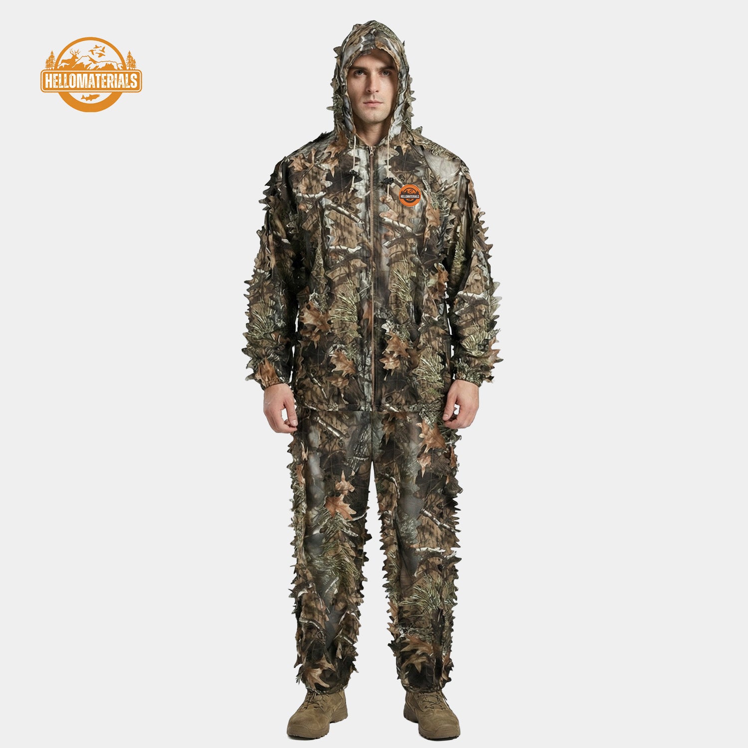 Hellomaterials 3D Leafy Camo hunting Suit