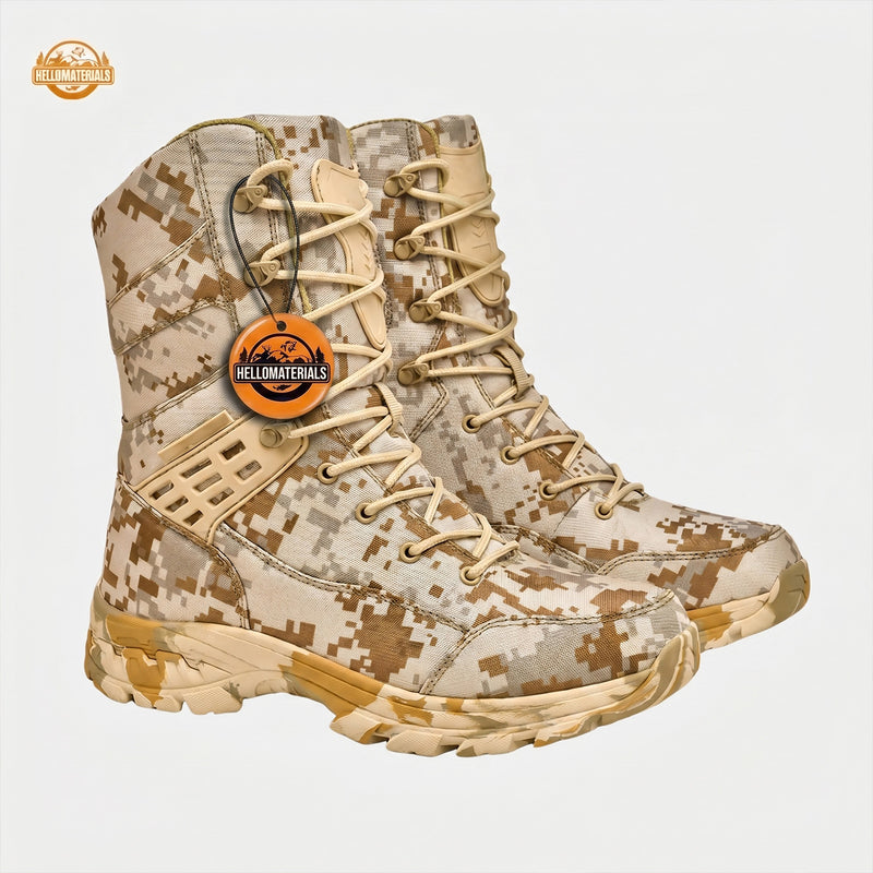 Hellomaterials Waterproof Camo Tactical Boots | Outdoor Gear