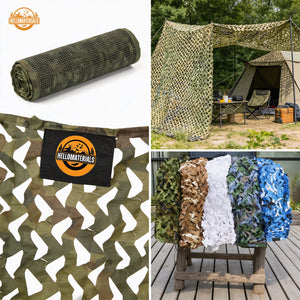 Hellomaterials Roll-on camouflage hunting blind net
