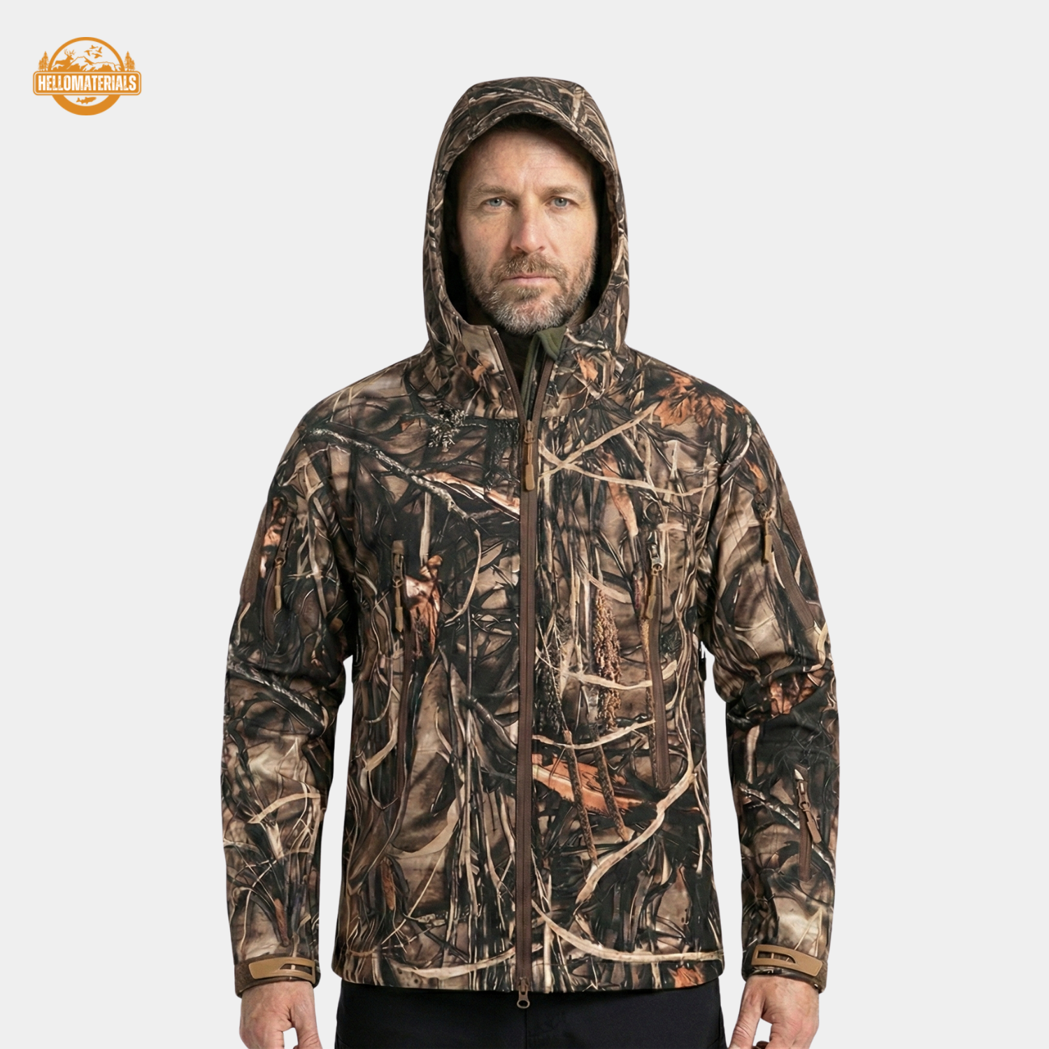 Hellomaterials Camo Hunting Jacket