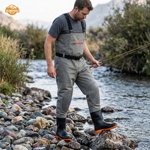 Hellomaterials Breathable Zippered Fishing Waders