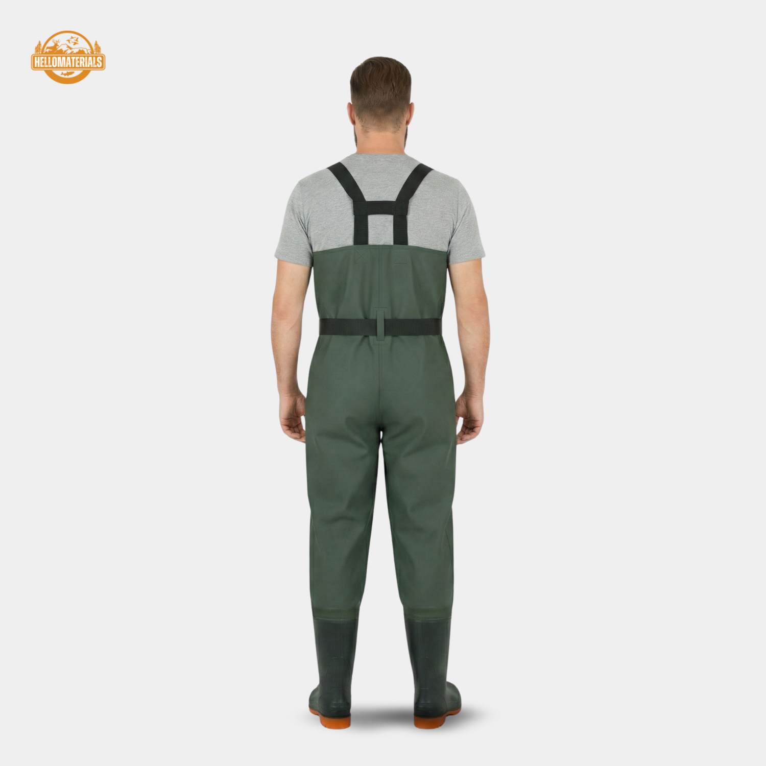 Hellomaterials Professional Waterproof Chest Waders with Boots