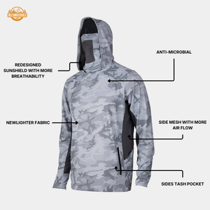 Hellomaterials Men's Camo Fishing Hoodie