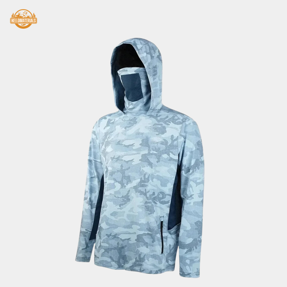 Hellomaterials UPF 50+ Hooded Fishing Shirt | UV Protection