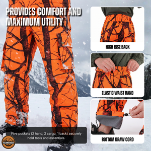 Hellomaterials Camo Blaze Orange Hunting Suit