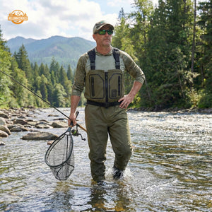 Hellomaterials Breathable Front-Zipper Fishing Waders