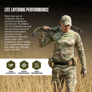 Hellomaterials lightweight camo base layer