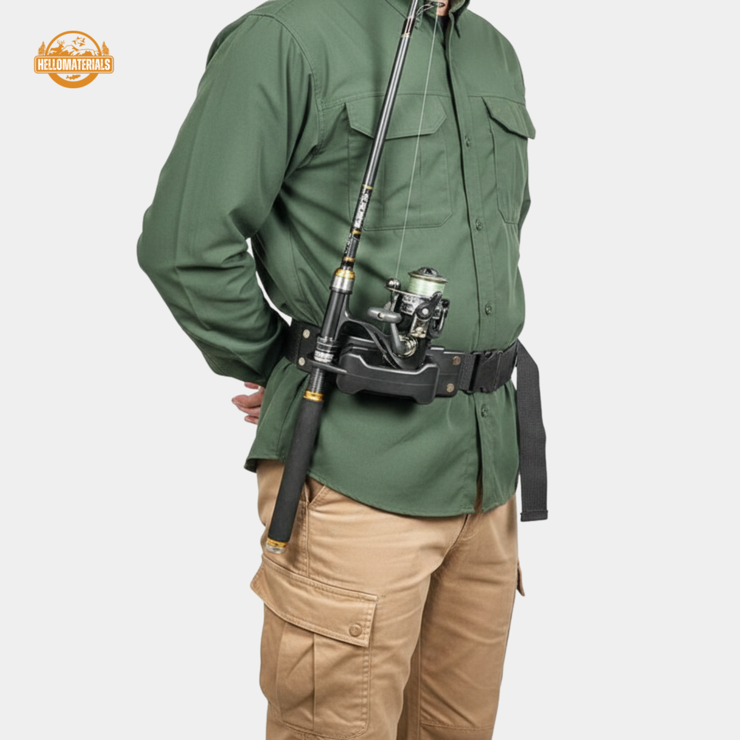 Hellomaterials Dual-Bracket Rod Holder Waist Belt