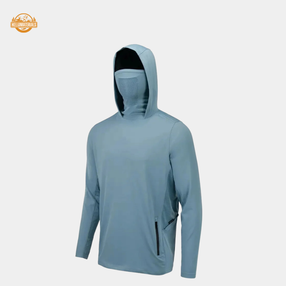 Hellomaterials UPF 50+ Hooded Fishing Shirt | UV Protection