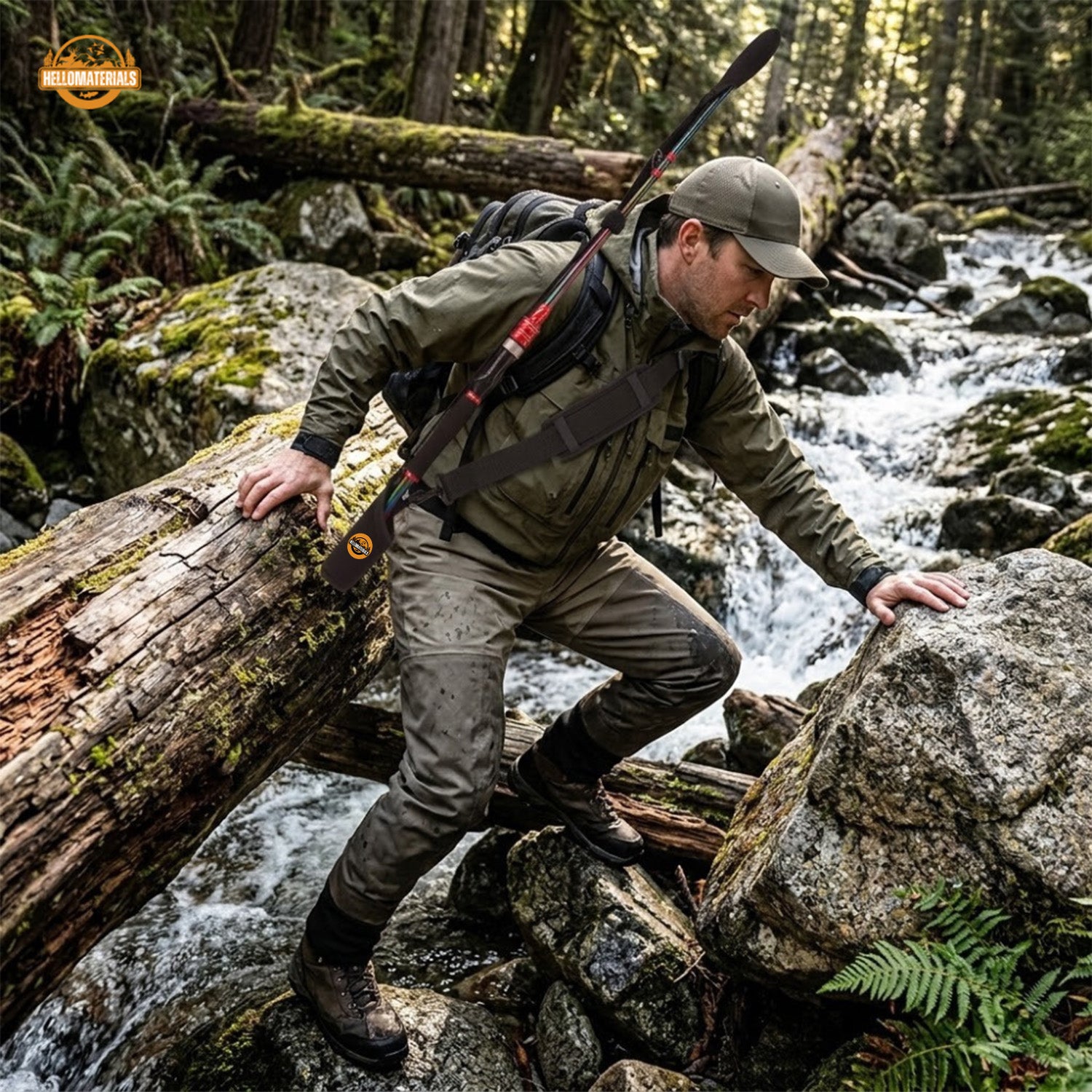 Hellomaterials Adjustable Fishing Rod Carrier
