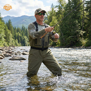 Hellomaterials Breathable Front-Zipper Fishing Waders