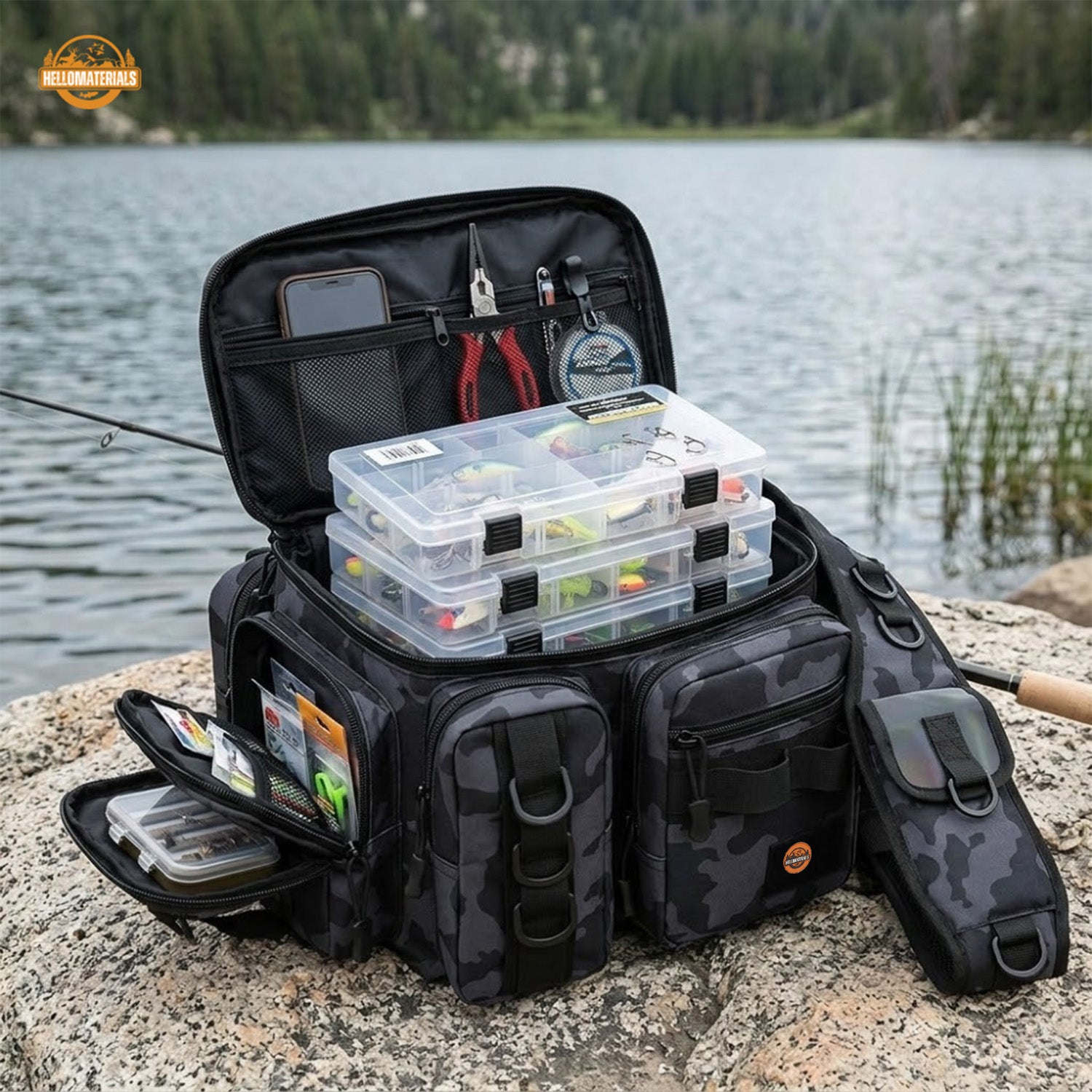 Hellomaterials Tactical Fishing Bag & Waist Pack