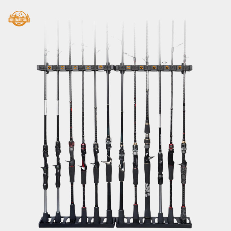 Hellomaterials Vertical Wall-Mounted Fishing Rod Rack