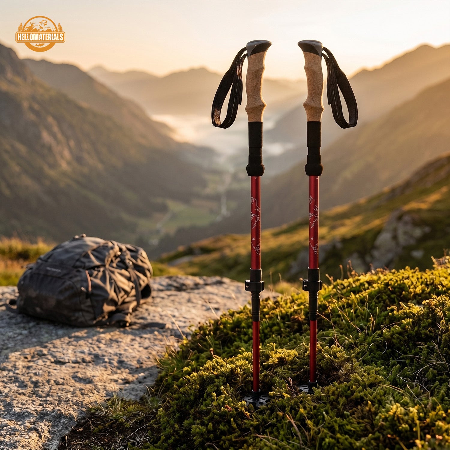 Hellomaterials Folding Trekking Poles